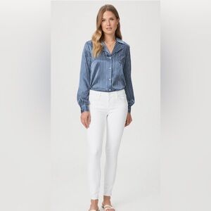 Paige Verdugo Crop White Jeans Size 28 *flaw*